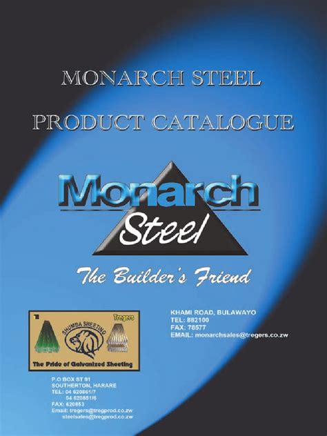 monarch steel catalogue